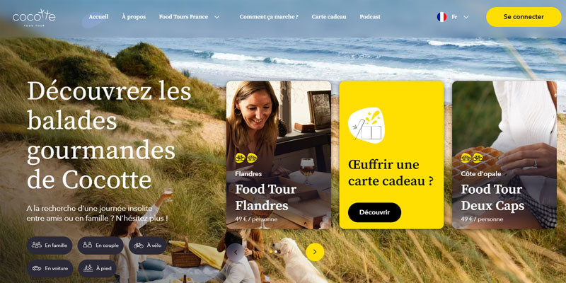 Cocotte Food Tour - Partenaire de location vélo dunkerque