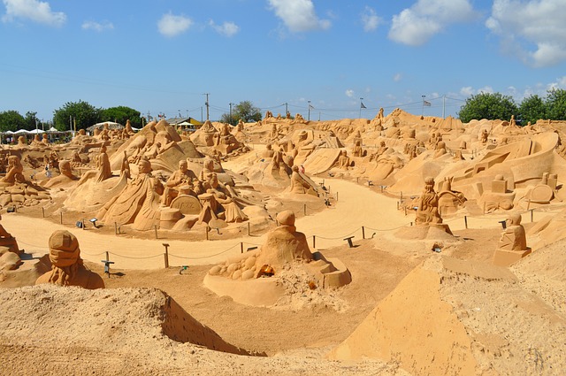 Le festival du sable d'ostende avec Location Velo Dunkerque